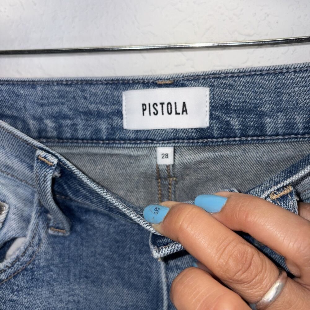 Pistola Dana Cargo Blue Jeans Size 28, Raw Hem, casual, school, everyday, urban - Picture 7 of 9